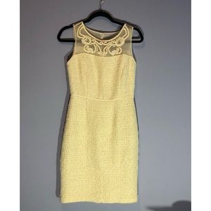 Brooks Brothers Cream Textured Dress